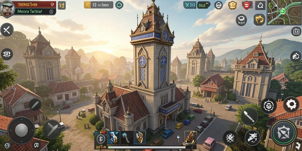 Tampilkan gameplay yang mendebarkan dalam Tower Defense.
