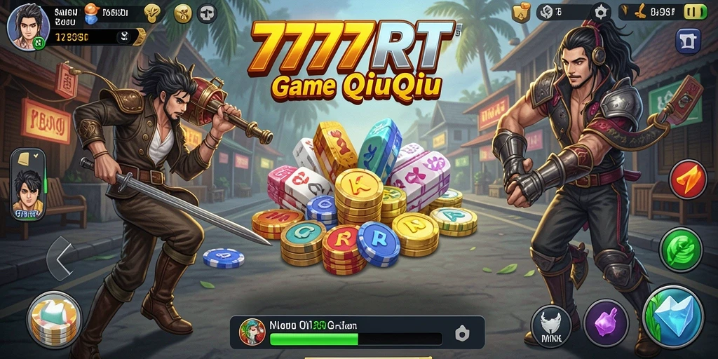 Tampilan gameplay menarik dalam QiuQiu 777RT.