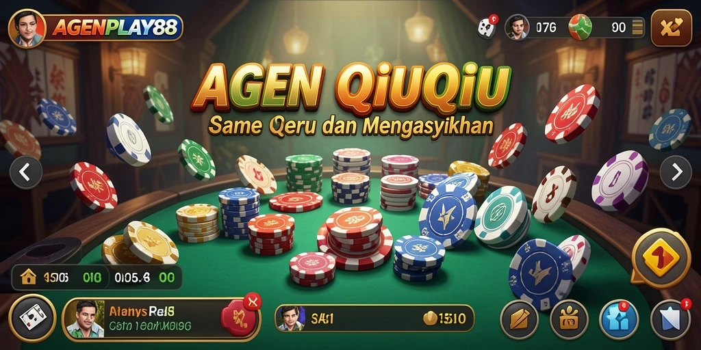 Tangkapan layar AGENPLAY88 menampilkan gameplay QiuQiu yang menarik.