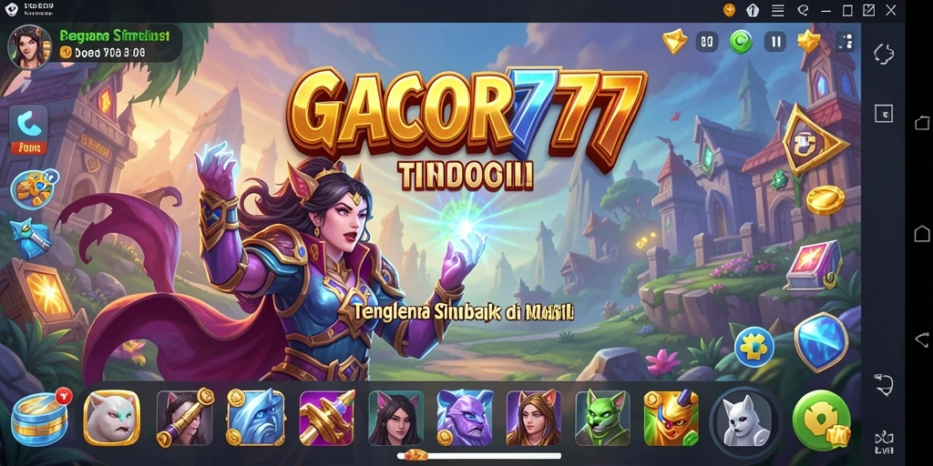 Tampilan gameplay menarik dari GACOR777 dengan berbagai karakter dan misi.
