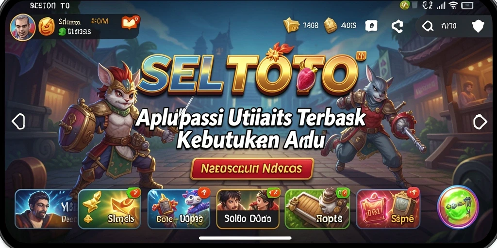 Tampilan antarmuka aplikasi SELTOTO yang sederhana dan intuitif.