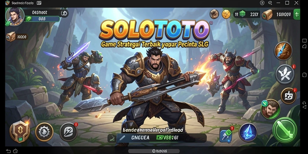 Tampilan gameplay SOLOTOTO yang menarik dan strategis.