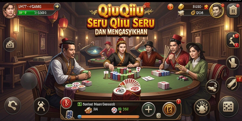 Gameplay UH77 QiuQiu yang mendebarkan dan interaktif.